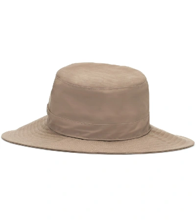 Shop Chloé Cotton Hat In Beige