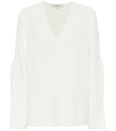 Shop Tibi Chalky Blouse In White