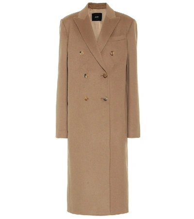 Shop Joseph Cam Wool-blend Coat In Brown