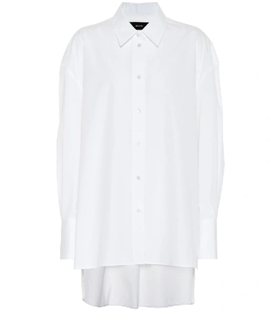 Shop Joseph Baji Oversized Cotton Poplin Shirt In White