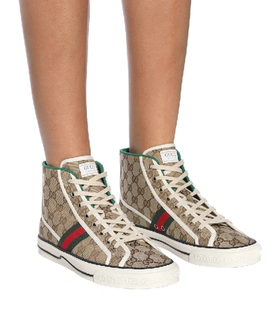 Shop Gucci Tennis 1977 Sneakers In Beige