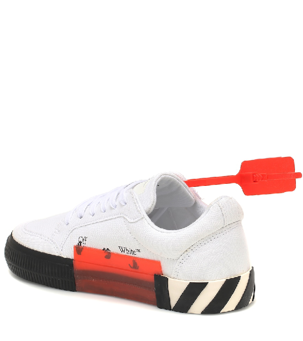 vulcanized new arrow canvas stripe sneakers