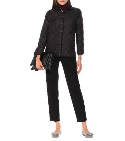 Shop Ferragamo Reversible Quilted Jacket In Black