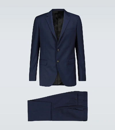 Shop Lanvin Tailored Wool Suit In Blue