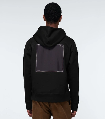 Shop Oamc Hooded Cotton Sweatshirt In Black