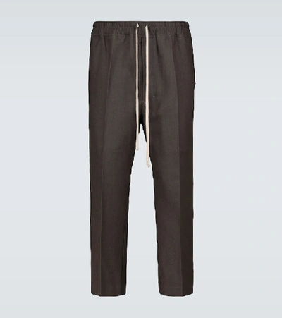 Shop Rick Owens Astaires Technical Drawstring Pants In Brown