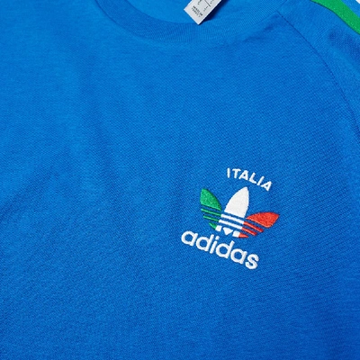 Adidas Originals Adidas 3-stripe Tee 'italia' In Blue | ModeSens