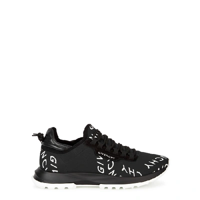 Shop Givenchy Spectre Monochrome Logo Nylon Sneakers In Black And White