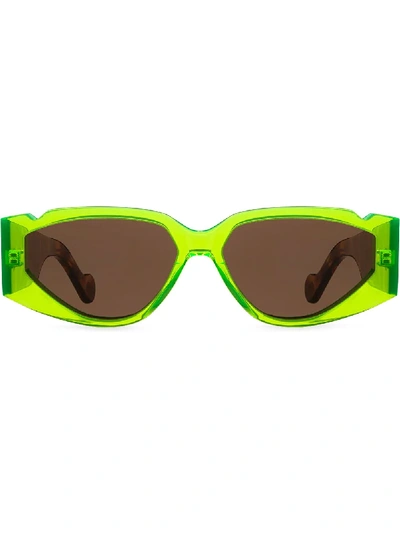 Shop Fenty Off Record Sunglasses In Green