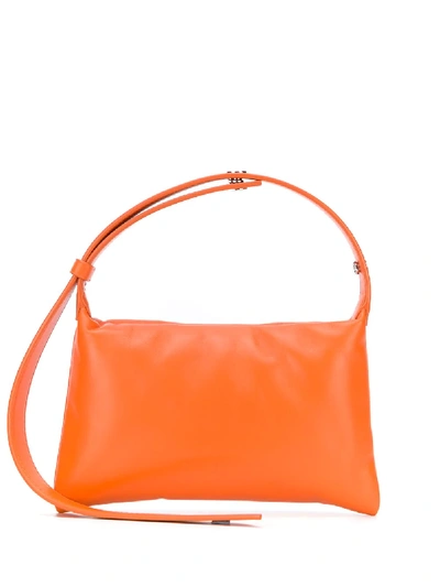 Shop Simon Miller Mini Puffin Tote Bag In Orange