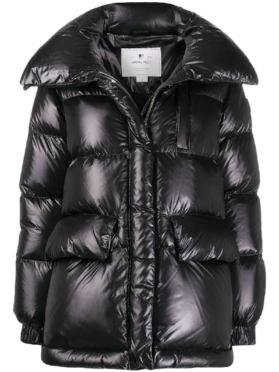 Shop Woolrich Quilted Puffer Jacket In Black