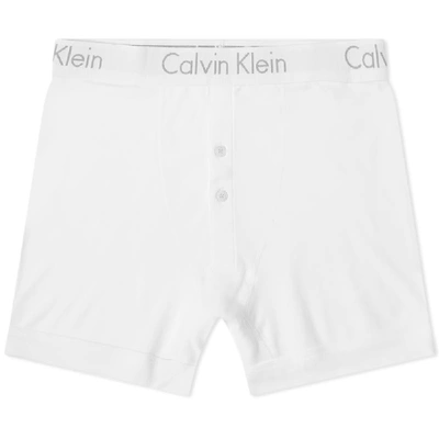 Calvin Klein Boxer Brief Button Fly In White | ModeSens