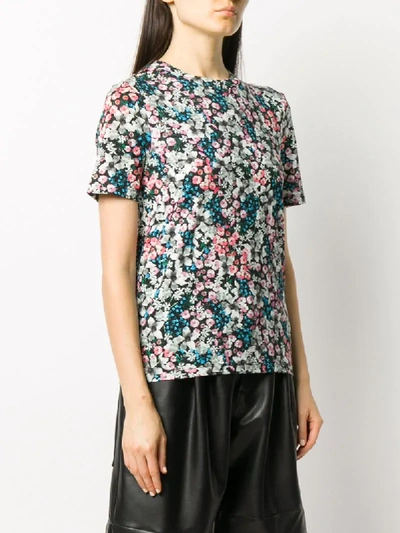 Shop Erdem Hettie Meadow T-shirt In Black