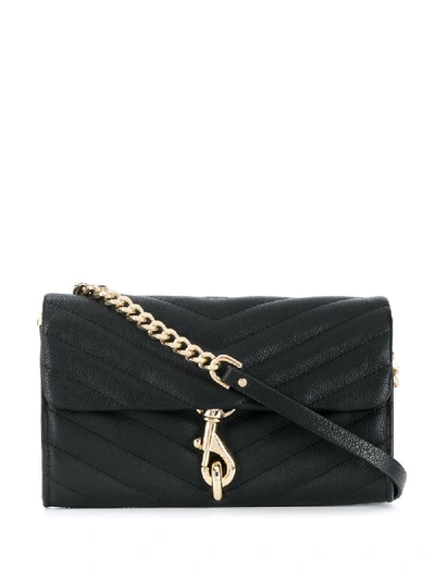 Shop Rebecca Minkoff Edie Shoulder Bag In Black