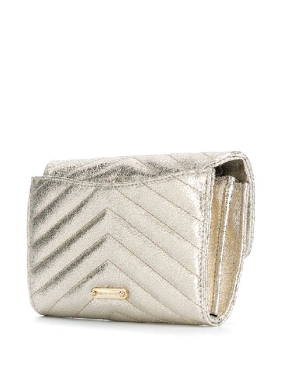 Shop Rebecca Minkoff Edie Quilted Bag In Gold