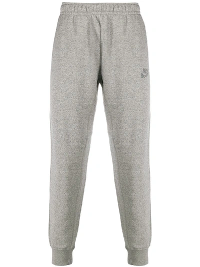 Shop Nike Sportswear Logo Track Pants In Grey