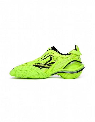 Shop Balenciaga Tyrex Neon Yellow Sneakers In Multicolor