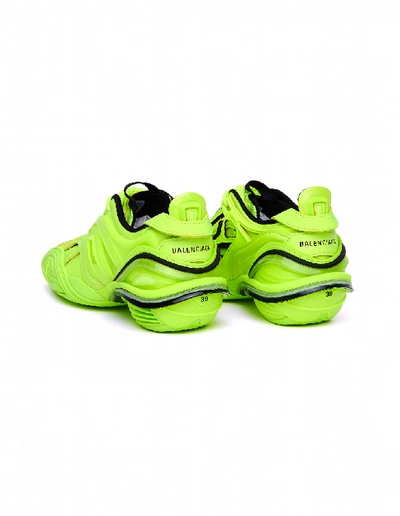 Shop Balenciaga Tyrex Neon Yellow Sneakers In Multicolor