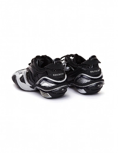 Shop Balenciaga Black & White Tyrex Sneakers In Multicolor