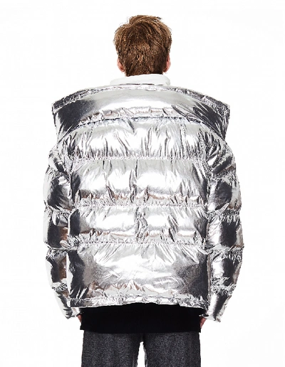 Vetements Silver Upside Down Jacket In Grey
