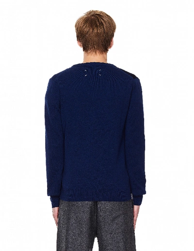 Shop Maison Margiela Black & Navy Cashmere Sweater In Multicolor