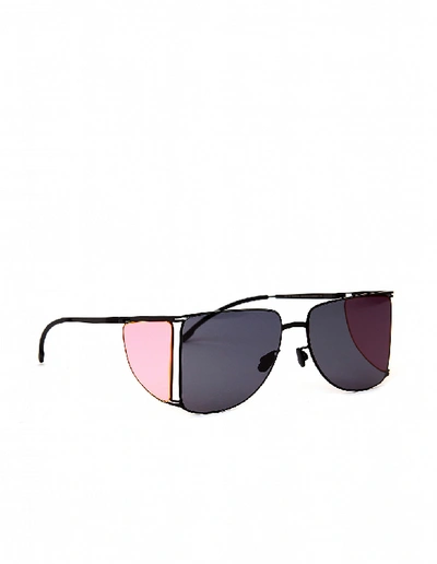 Shop Mykita & Helmut Lang Hl002 Sunglasses In Grey