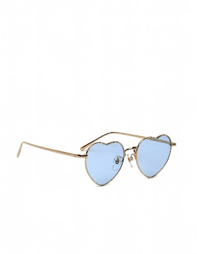 Shop Undercover Blue Heartshaped Sunglasses