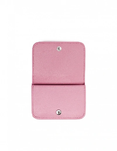 Shop Balenciaga Pink Leather Hello Kitty Wallet In White