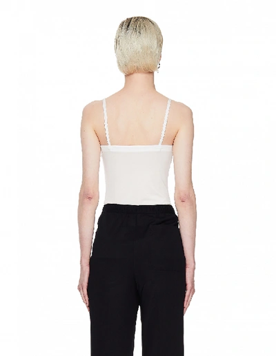 Y's White Strap Top In White