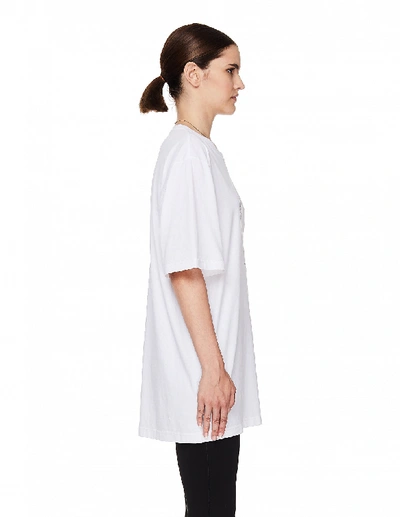 Shop Vetements Love Is White Cotton T-shirt