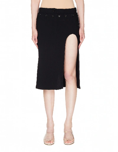 Shop Ann Demeulemeester Cut Out Bethany Skirt In Black