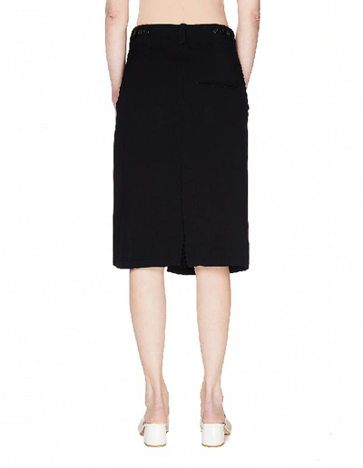 Shop Ann Demeulemeester Cut Out Bethany Skirt In Black