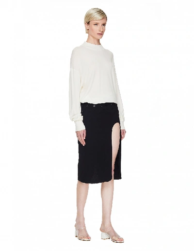 Shop Ann Demeulemeester Cut Out Bethany Skirt In Black