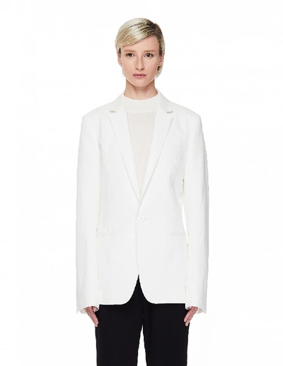 Shop Haider Ackermann White Viscose Blazer