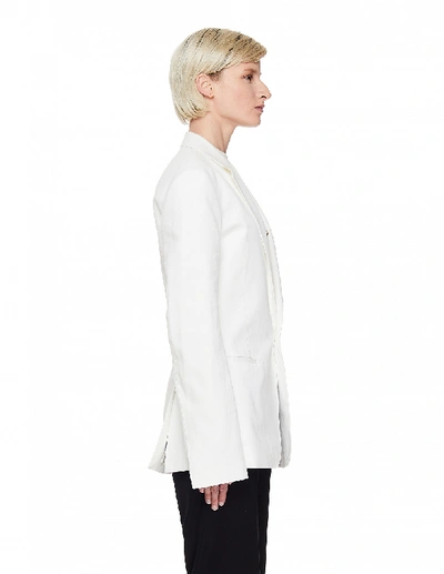 Haider Ackermann White Viscose Blazer In White