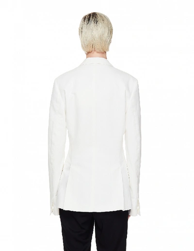 Haider Ackermann White Viscose Blazer In White