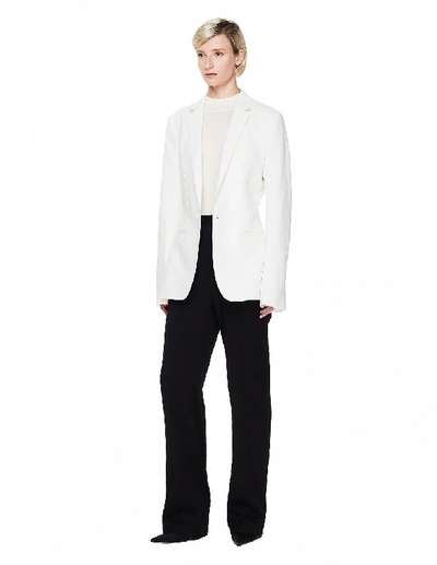 Haider Ackermann White Viscose Blazer In White