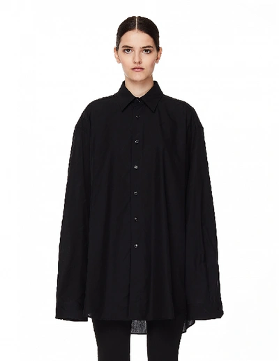Shop Vetements Black Cotton Shirt