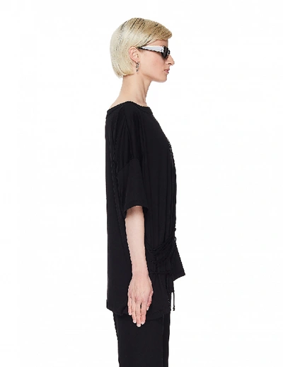 Shop Ann Demeulemeester Black Cotton T-shirt