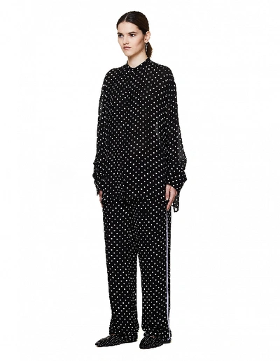 Shop Haider Ackermann Black Polka Dot Shirt