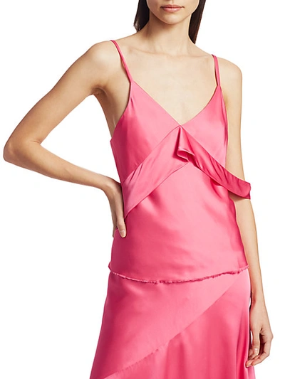 Shop Helmut Lang Women's Sash Slip Top In Neon Pink