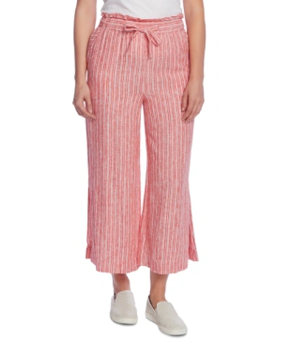 Shop Vince Camuto Tranquil Stripe Wide Leg Pant In Bright Ladybug