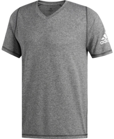 Shop Adidas Originals Adidas Men's Freelift Climalite T-shirt In Dark Grey Heather