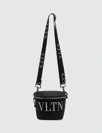 Shop Valentino Garavani Vltn Crossbody Bag In Black