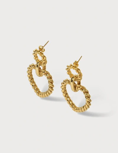 Shop Laura Lombardi Bambola Earrings In Gold