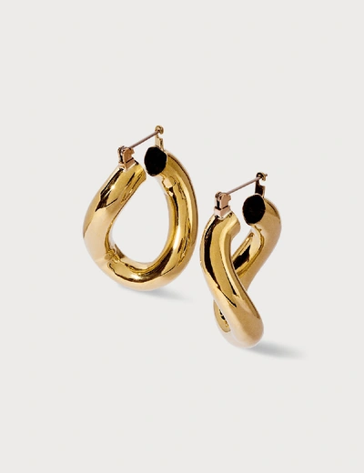 Shop Laura Lombardi Anima Earrings In Gold