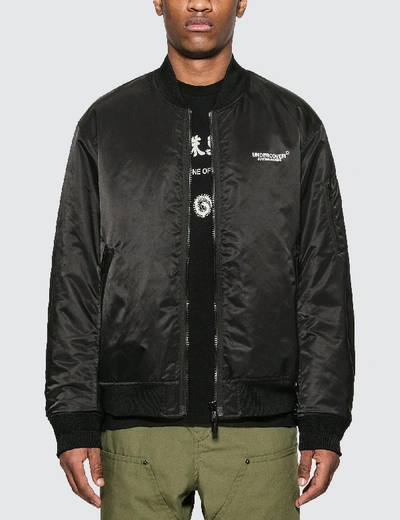 Shop Undercover Reversible Bomber Jacket In Black