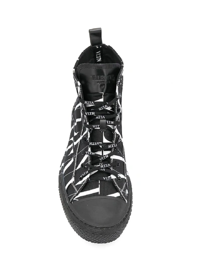 Shop Valentino Sneaker Giggies Vltn In Black