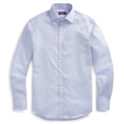 Shop Ralph Lauren Easy Care Twill Shirt In Soft Blue