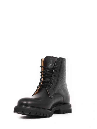 Coalport 2 Leather Lace-up Boots In Black